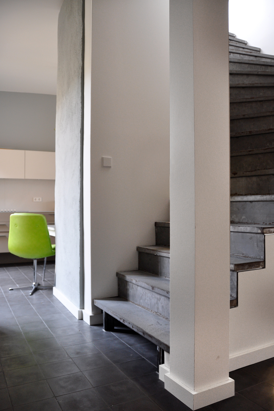 n-vier architekten, interior design, attic conversion Berlin-Friedrichshain, interior design, stairs