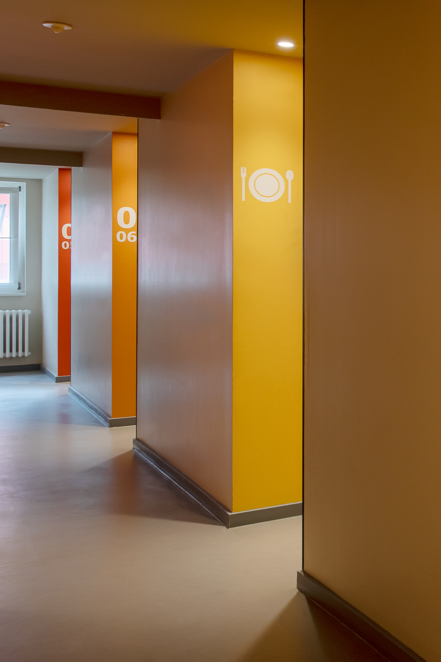 n-vier architekten, renovation Berlin-Lichtenberg, renovation, wayfinding system