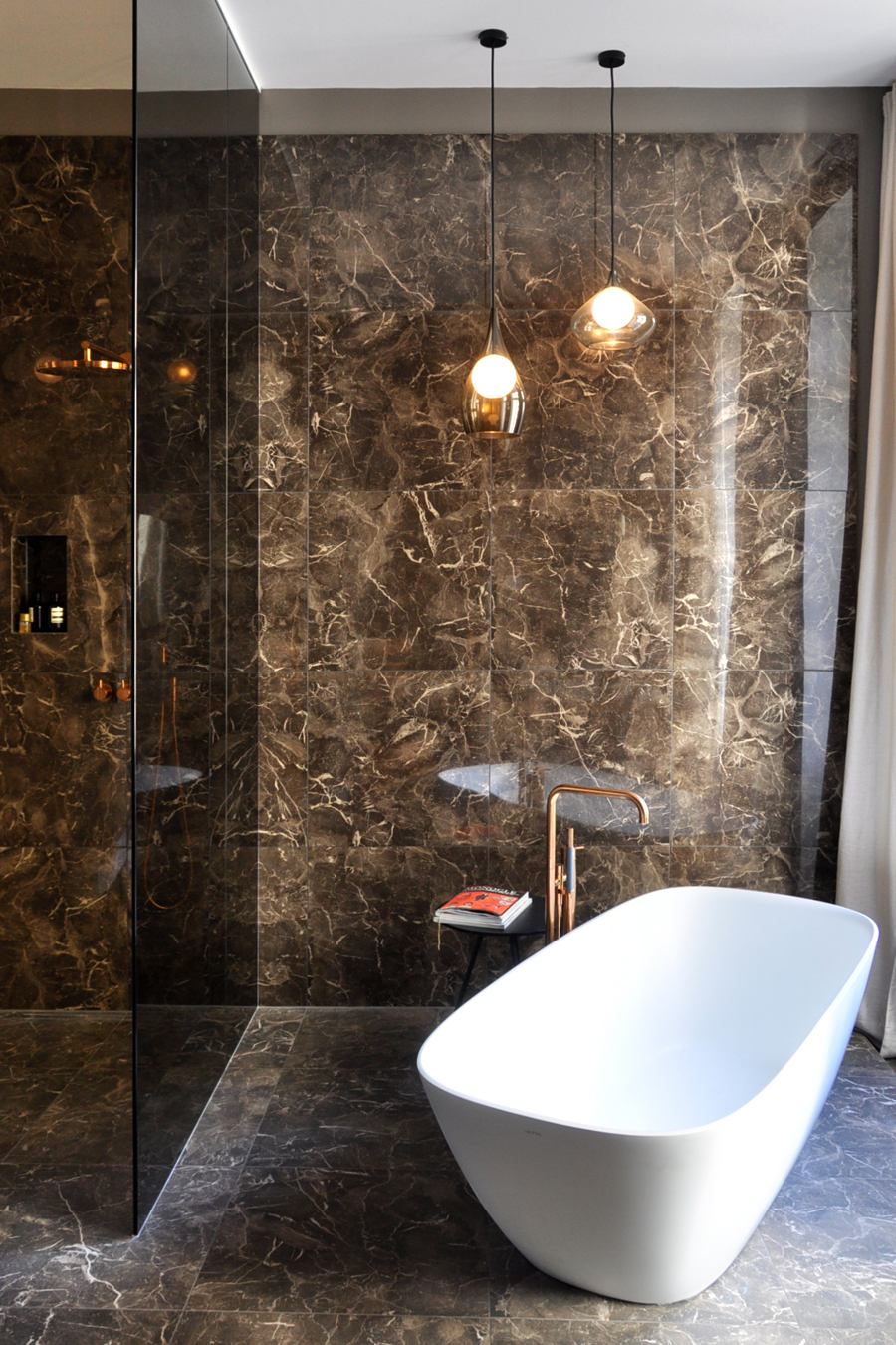 n four, interior design Berlin-Mitte, bathroom, freestanding bathtub, Vola fittings