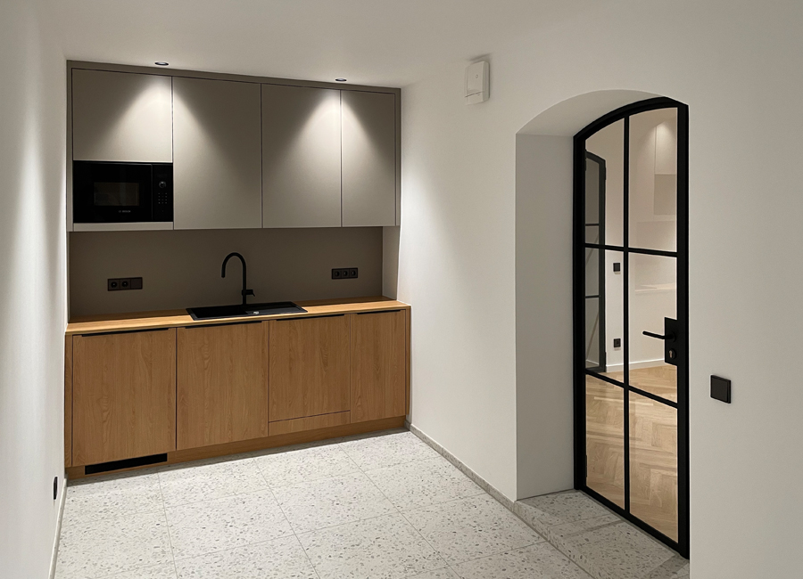 n-vier architekten, renovation Berlin-Prenzlauer Berg, fitted kitchen, interior design, industrial design